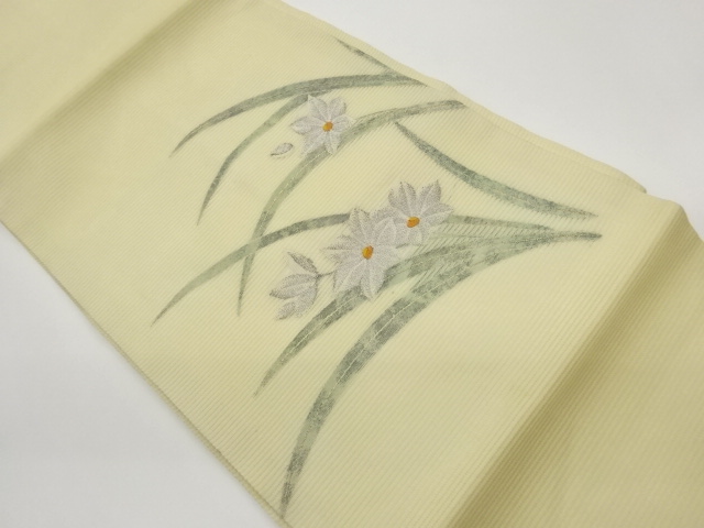 JAPANESE KIMONO / ROS HANANIRA PATTERN WEAVING NAGOYA OBI